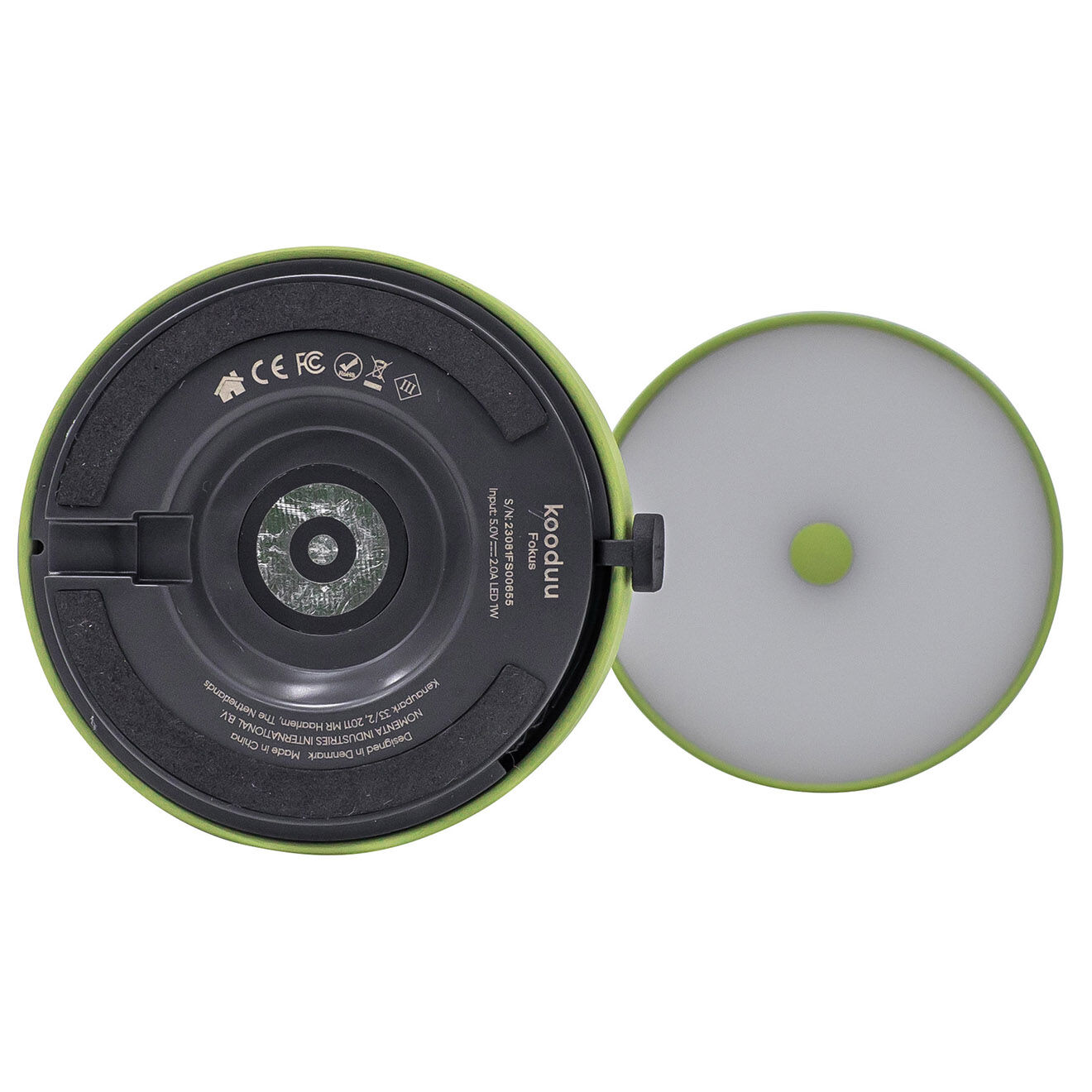 Kooduu Lampe de table rechargeable Fokus verte - 20x10x25 cm