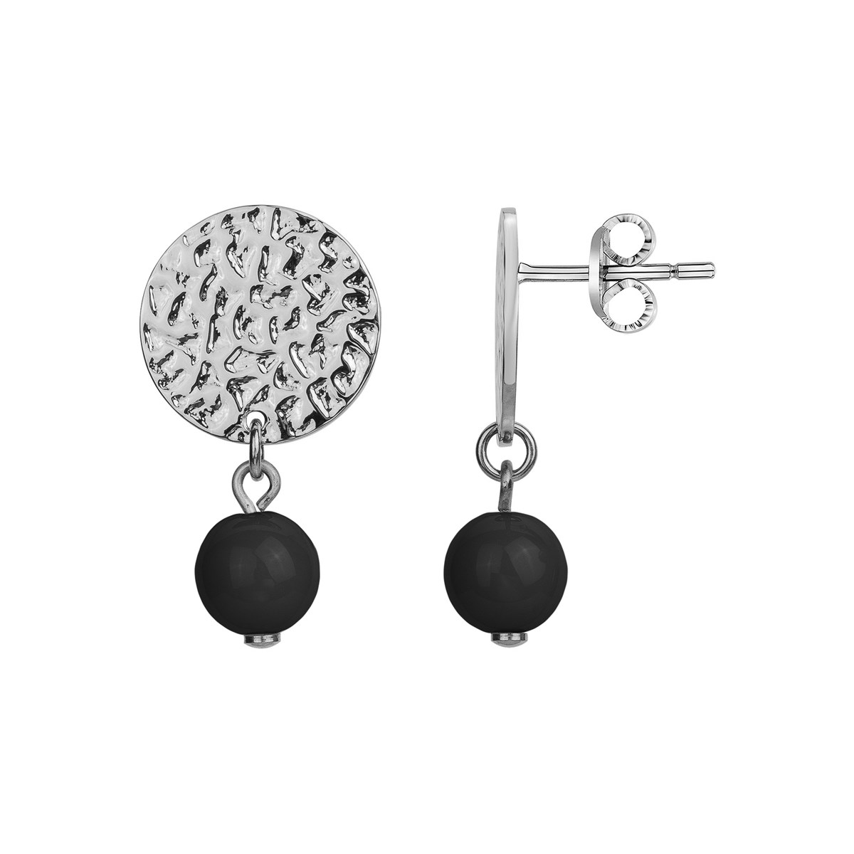 Boucles d'oreilles pendantes en Acier