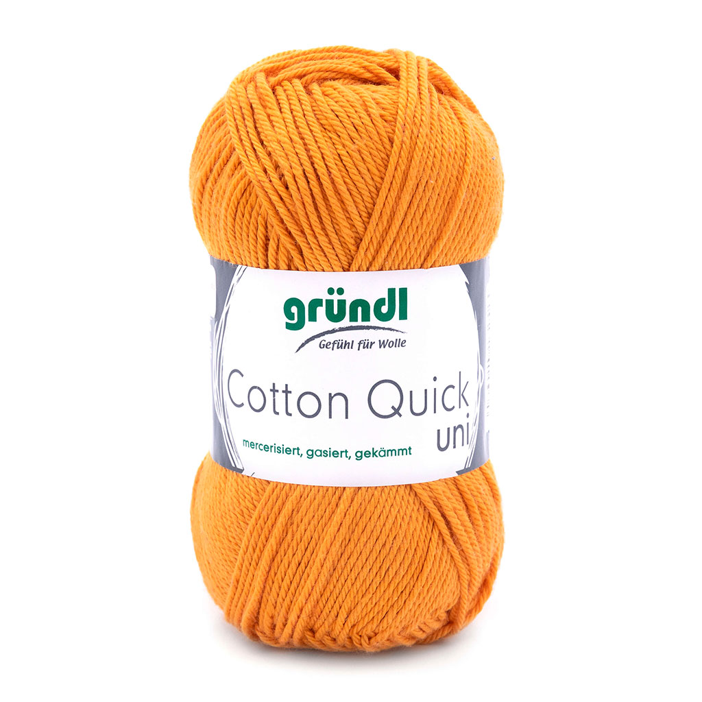 Pelote de laine COTTON QUICK moutarde 50g