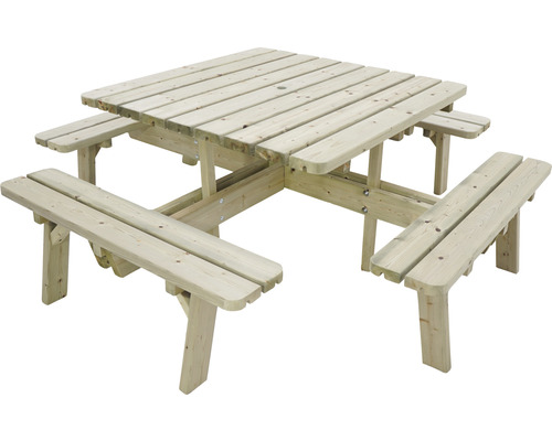 Tuinbank 201 x 201 x 71 cm hout