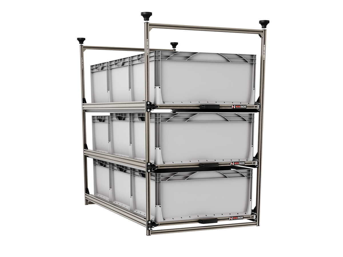 Nova Racks Serie M 3 Levels schuifopbergsysteem - 60x120x112 cm
