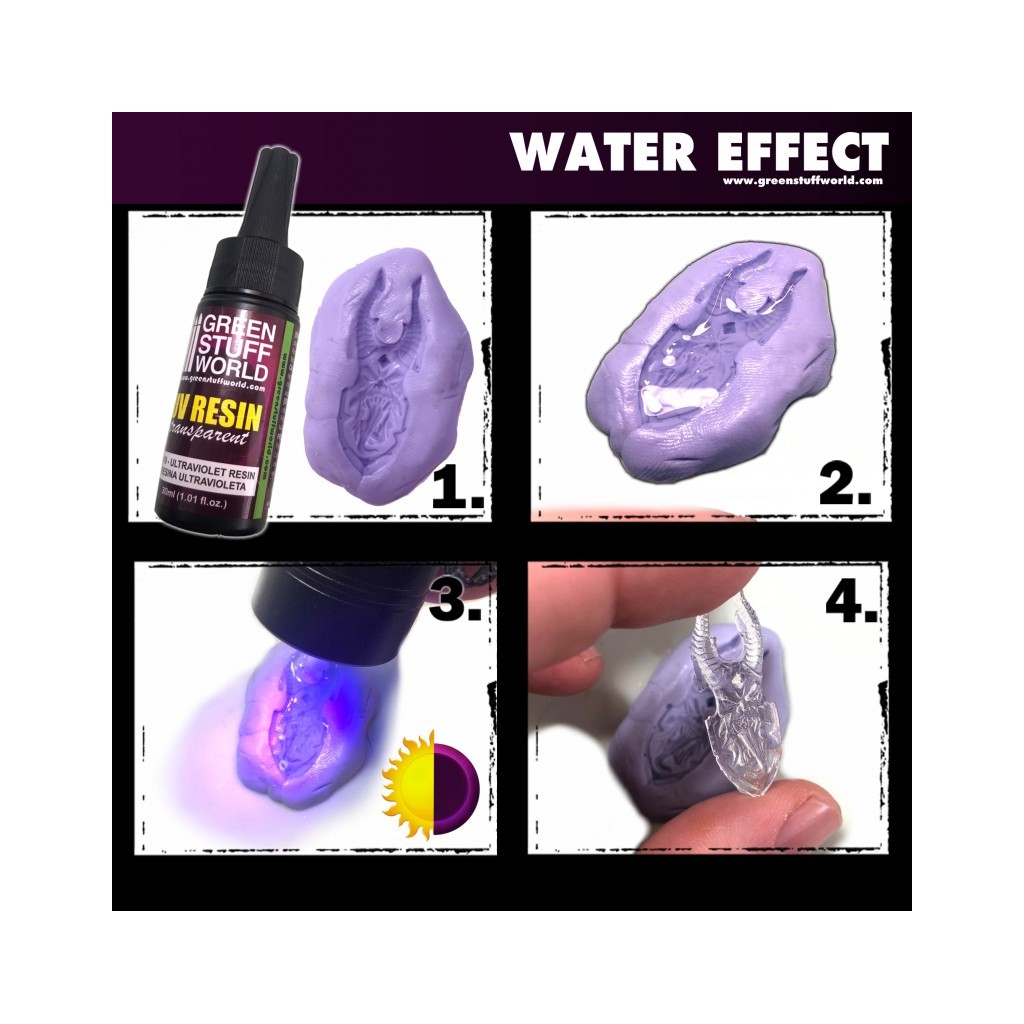Résine Transparente Ultraviolette - Effet Eau (17ml)