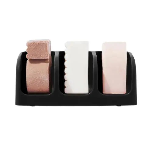 Bottle-Free Beauty Selfdraining Soap Dish Black