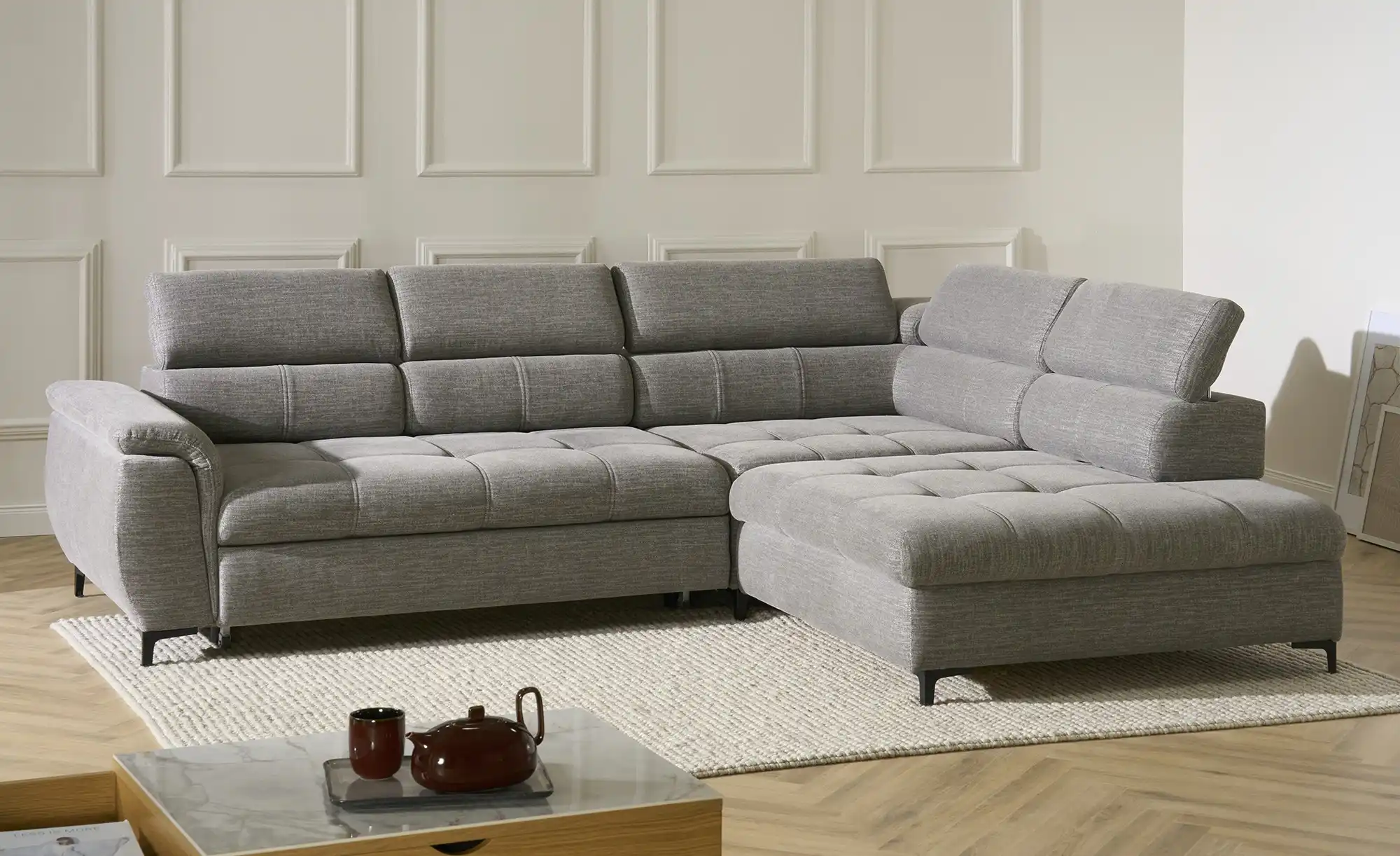 switch Ecksofa aus Flachgewebe Denvo