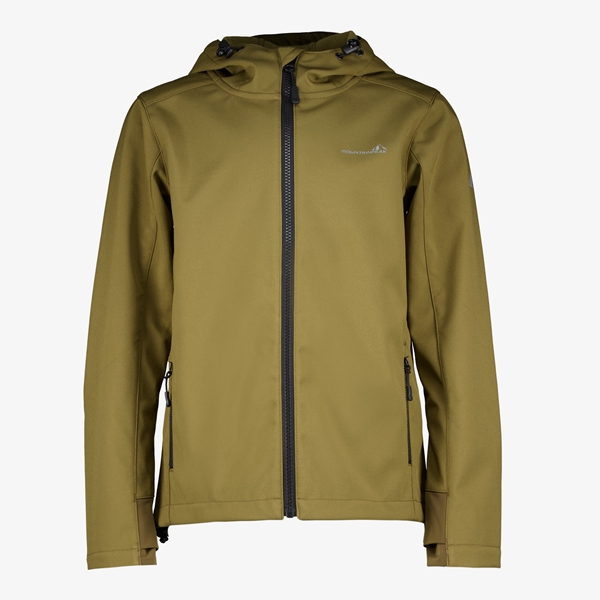 Mountain Peak kinder softshell jas groen