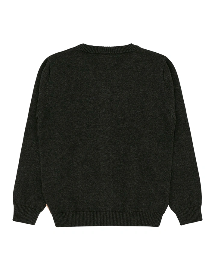 Strickjacke CARSTEN in dunkelgrau melange