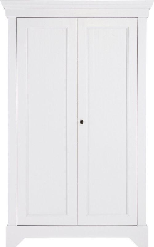 WOOOD Isabel - Brocante Kast - Wit - Grenen - 4 Legplanken