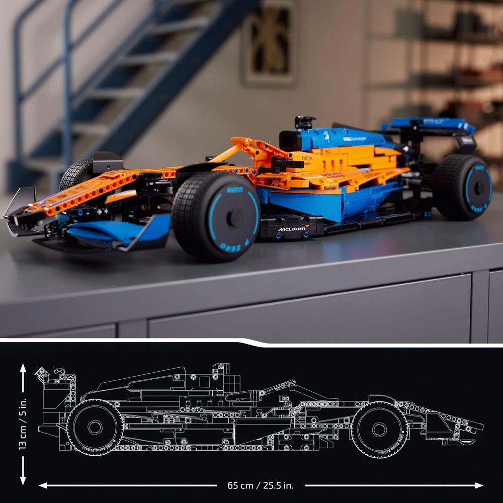 LEGO Technic 42141 McLaren Formel 1 2022 Rennwagen-Modellbausatz für Erwachsene