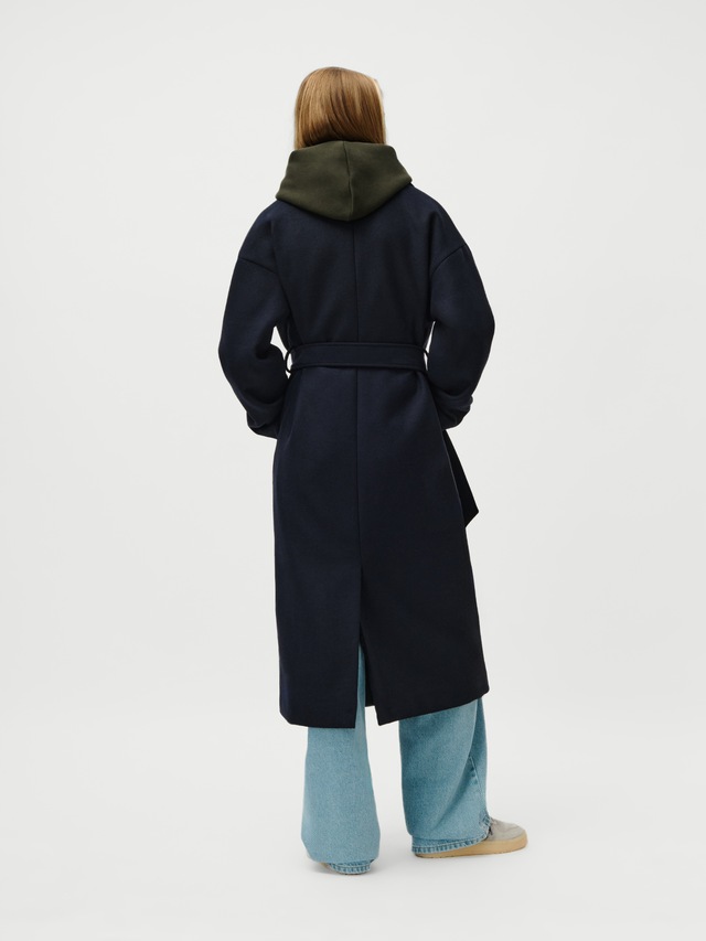 LeGer Langmantel »Betty, LeGer by Lena Gercke«, Regular fit mit V-Ausschnitt