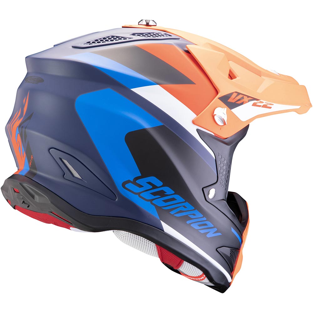 Scorpion - Casque VX-22 Air Beta Bleu Mat / Orange