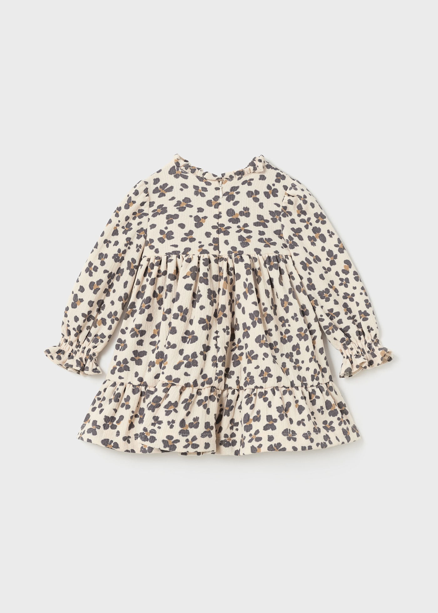 Vestido infantil com estampa smock