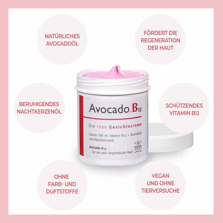Avocado B12 Gesichtscreme, 100 ml