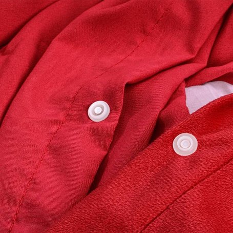 Dekbedovertrek Velvet Uni - Rood