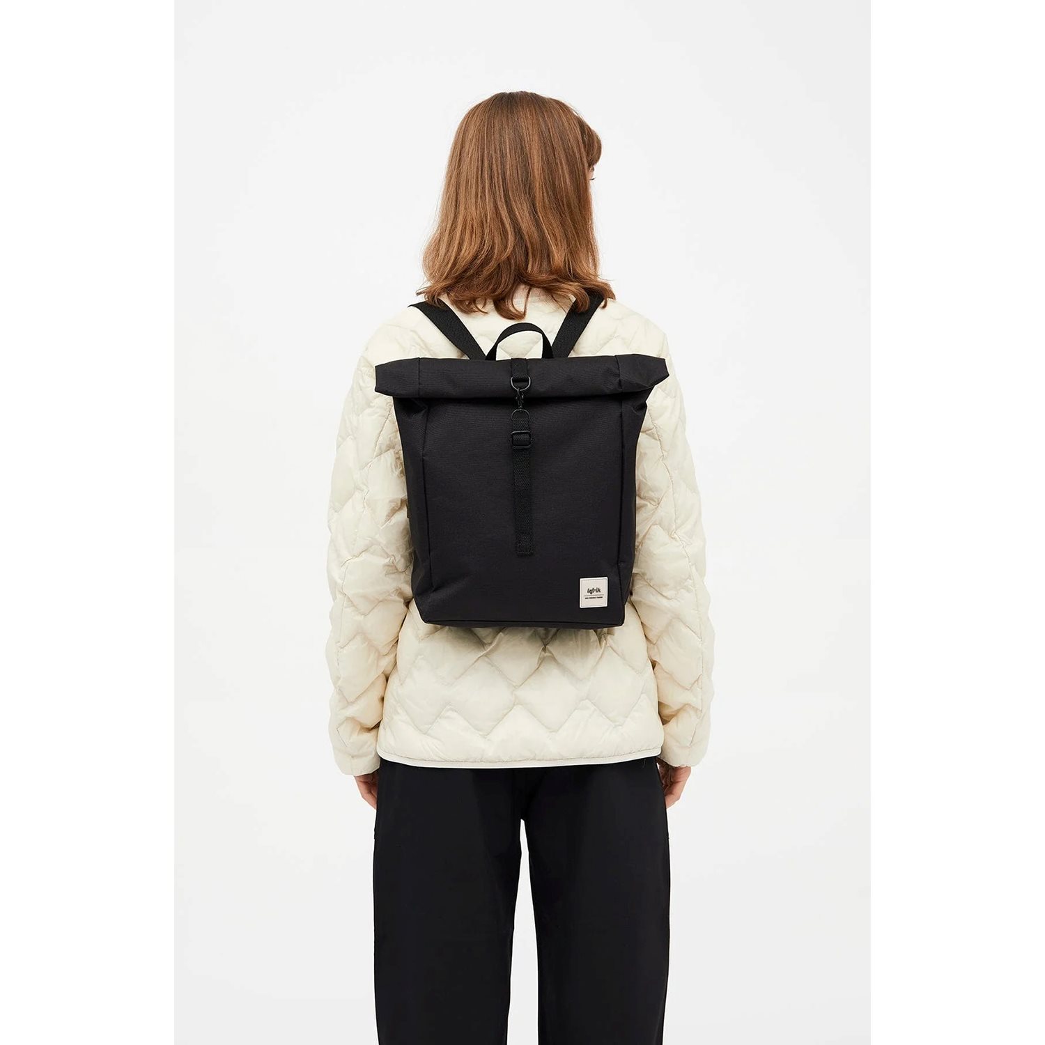 Lefrik Roll Mini Backpack stripes orange