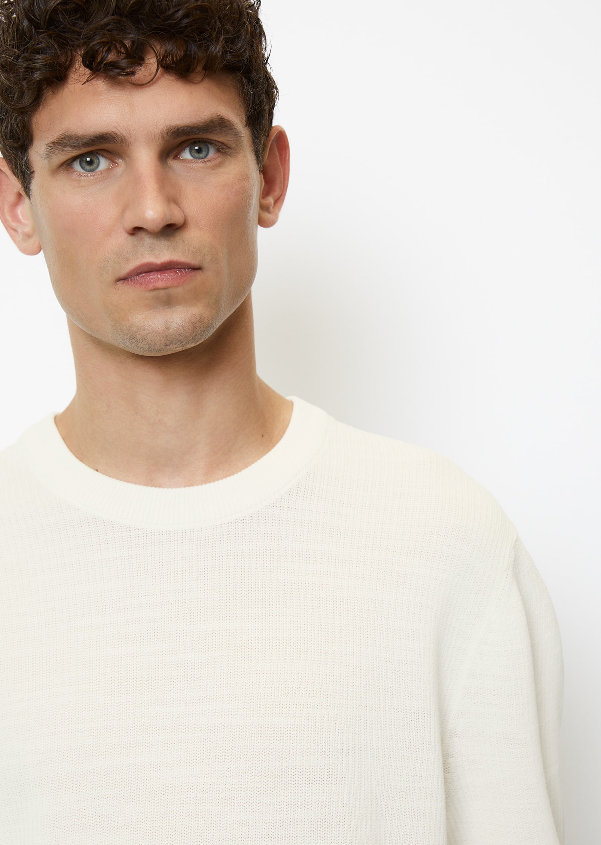 Pullover regular aus fein geripptem Organic Cotton