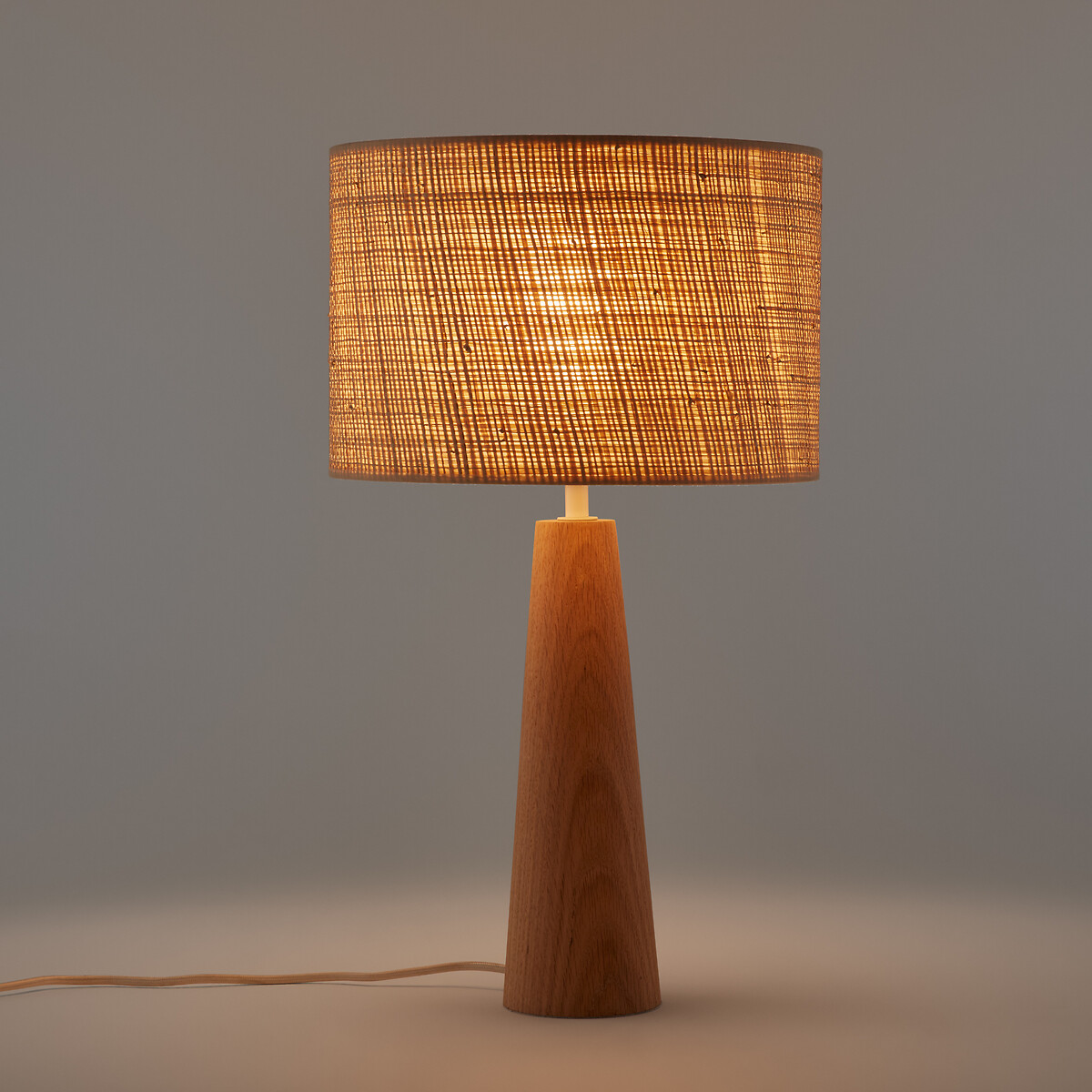 LA REDOUTE INTERIEURS<br>Candeeiro suspenso/abajur em ráfia Ø30 cm, Dolkie