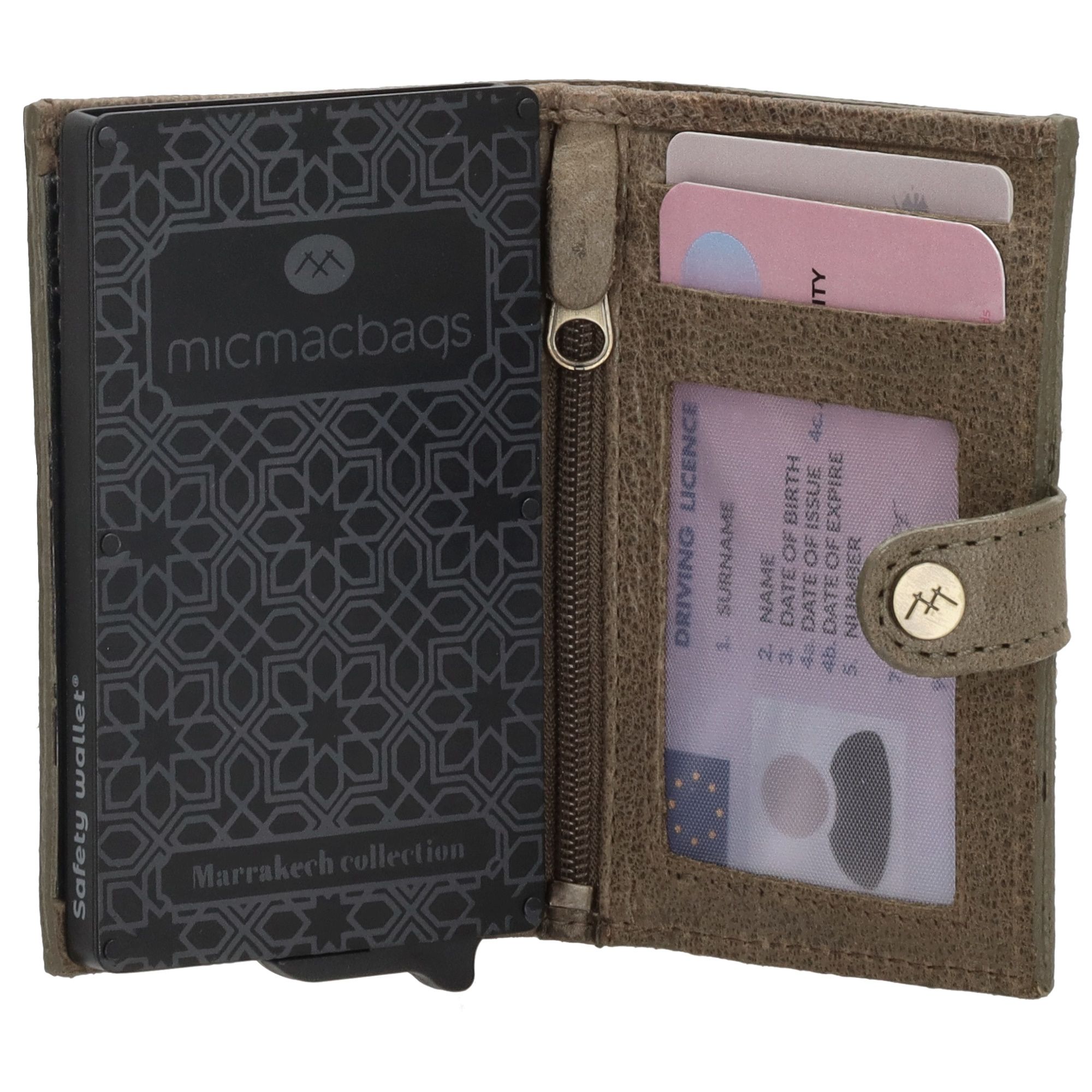 Micmacbags Marrakech Safety Wallet Olijf Groen