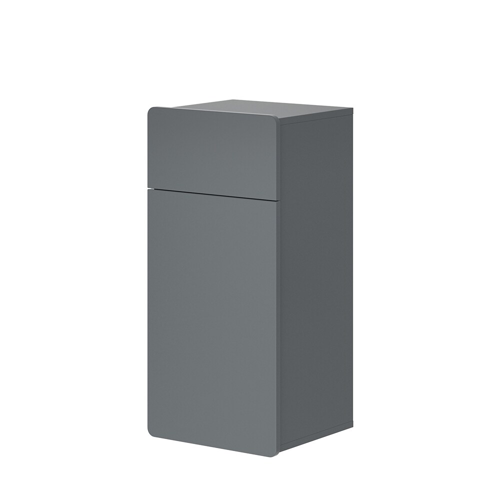 Vicco Midischrank Izan Grau 37 x 77 cm mit Schublade und Tür