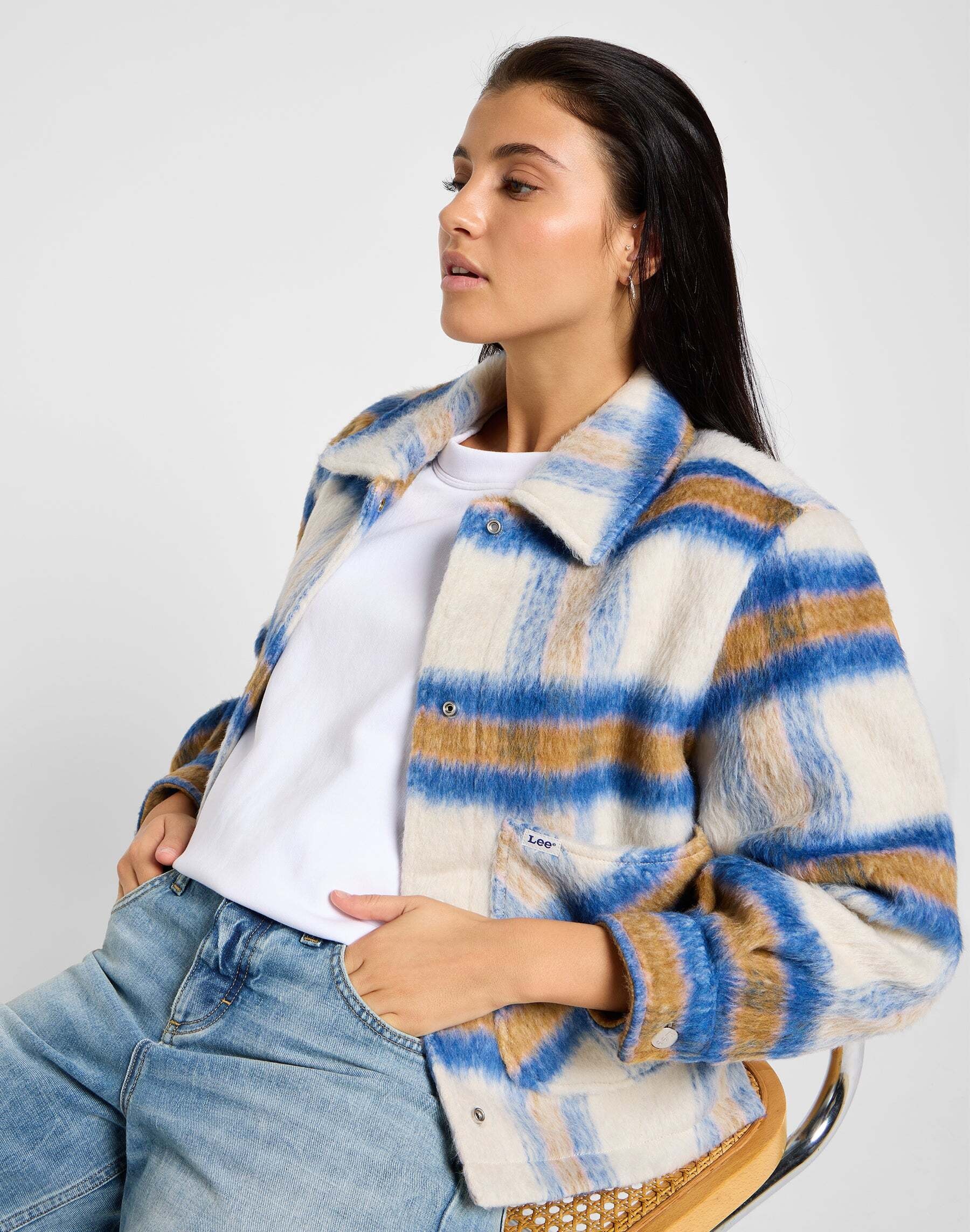 Lee® Wolljacke »Lee Wolljacke Cropped Wool Jacket«