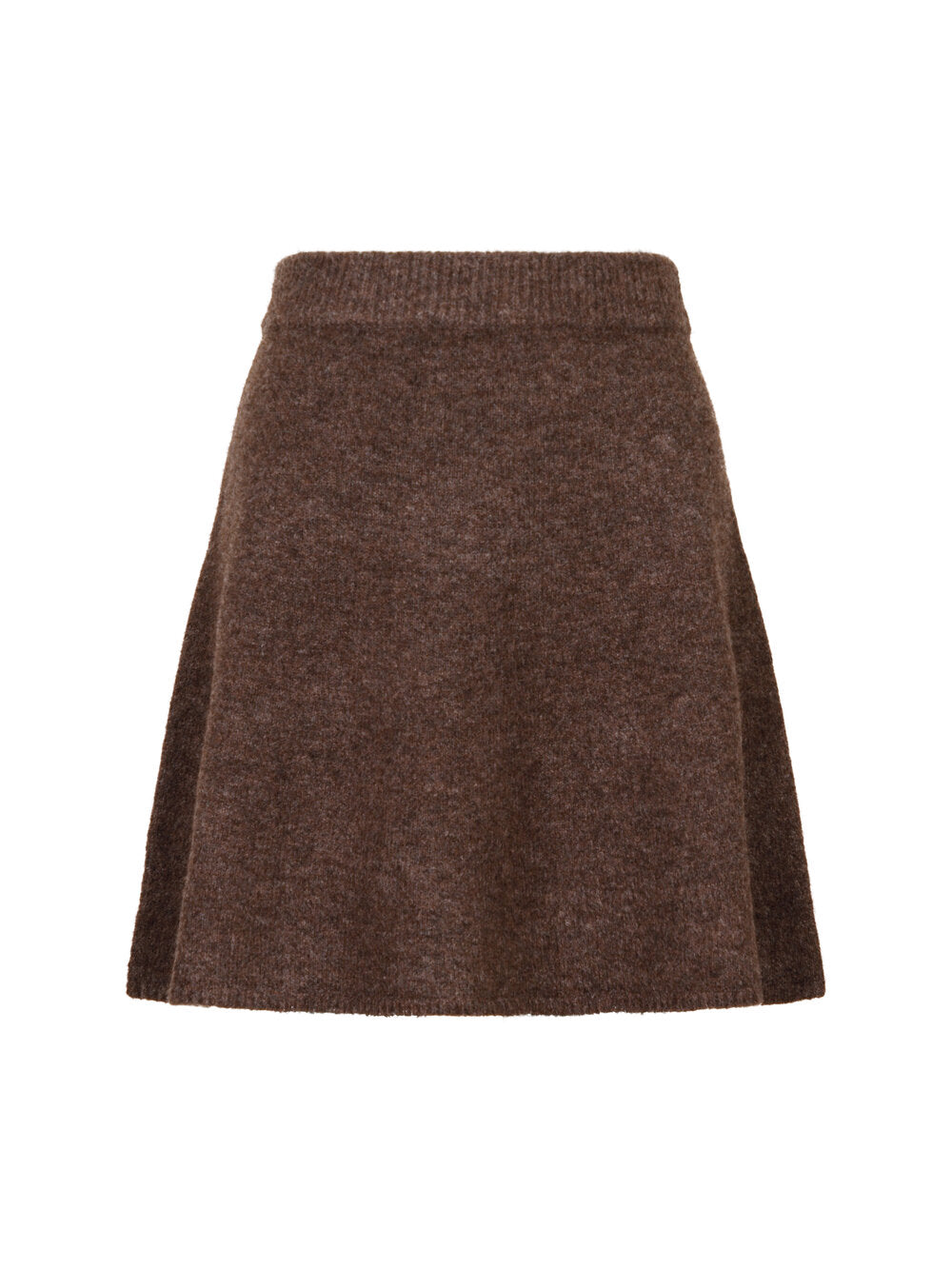 Neo Noir  Gisa strikket nederdel - Brown Melange