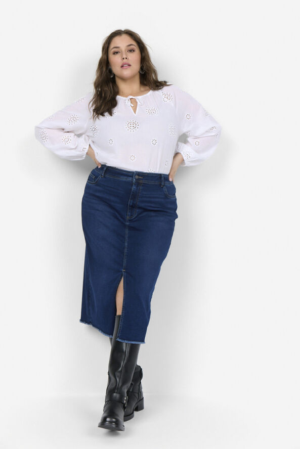 Wasabiconcept Curvy WA-SUMMER 6 Nederdel Mørk denim 2494 mørk denim
