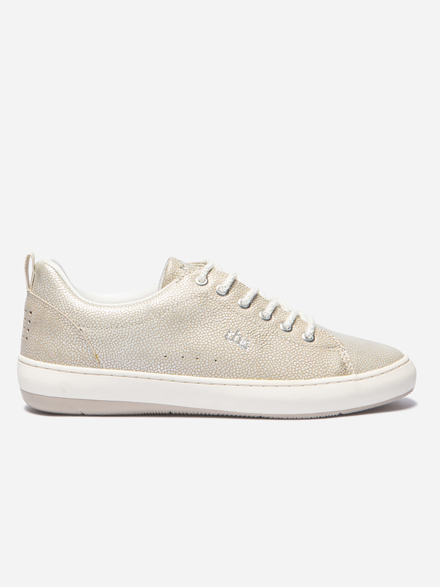 Baskets Femme Confort Cuir Beige
