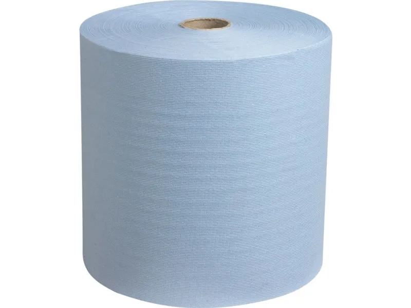 Håndklæderulle, Kimberly-Clark Scott, 1-lags, 304m x 20cm, Ø20cm, blå, genanvendt papir