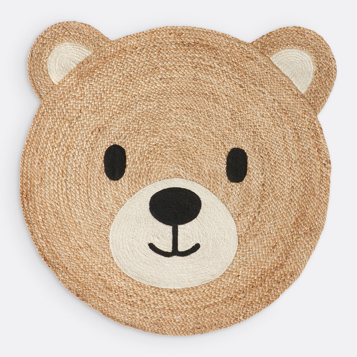 LA REDOUTE INTERIEURS<br>Tapete com cabeça de urso, em juta, para crianças, Osora