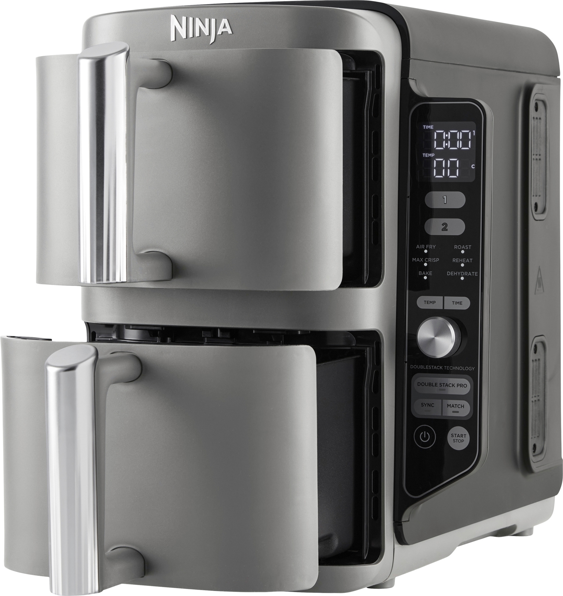 Ninja Double Stack Heißluftfritteuse XL 2 Ebenen 9,5 Liter