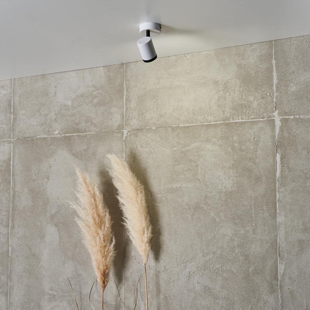 Smart WiFi TUYA plafondspot in wit metaal RGBW 1x 5,5W 400lm