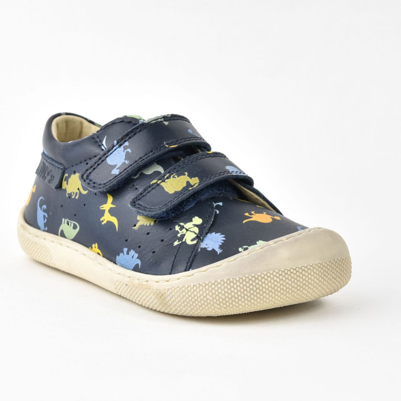 Naturino Naturino Barefoot Bira Velcros Print Dinosaures Navy