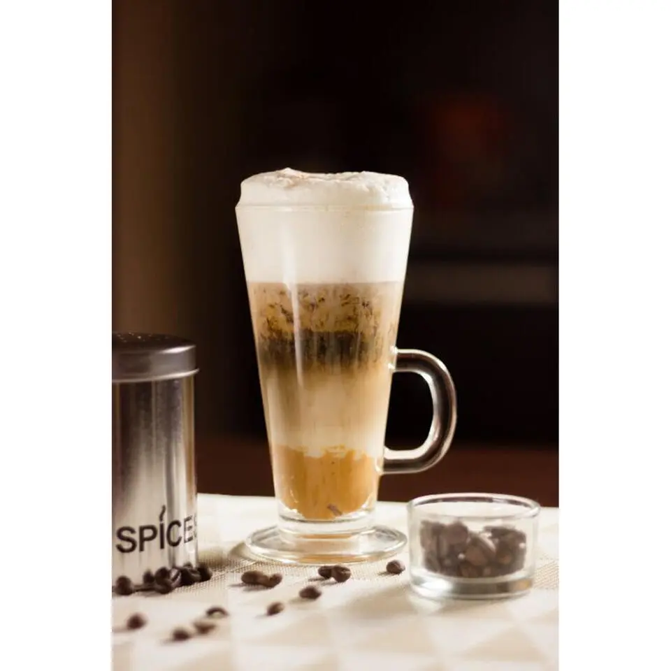 Glasmark Caffe Latte macchiato glazen Paris - glas - 6x - 250 ml