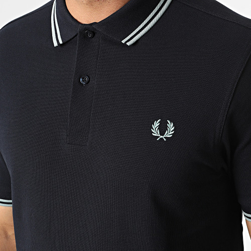 Polo Manches Courtes Twin Tipped M3600 Bleu Marine