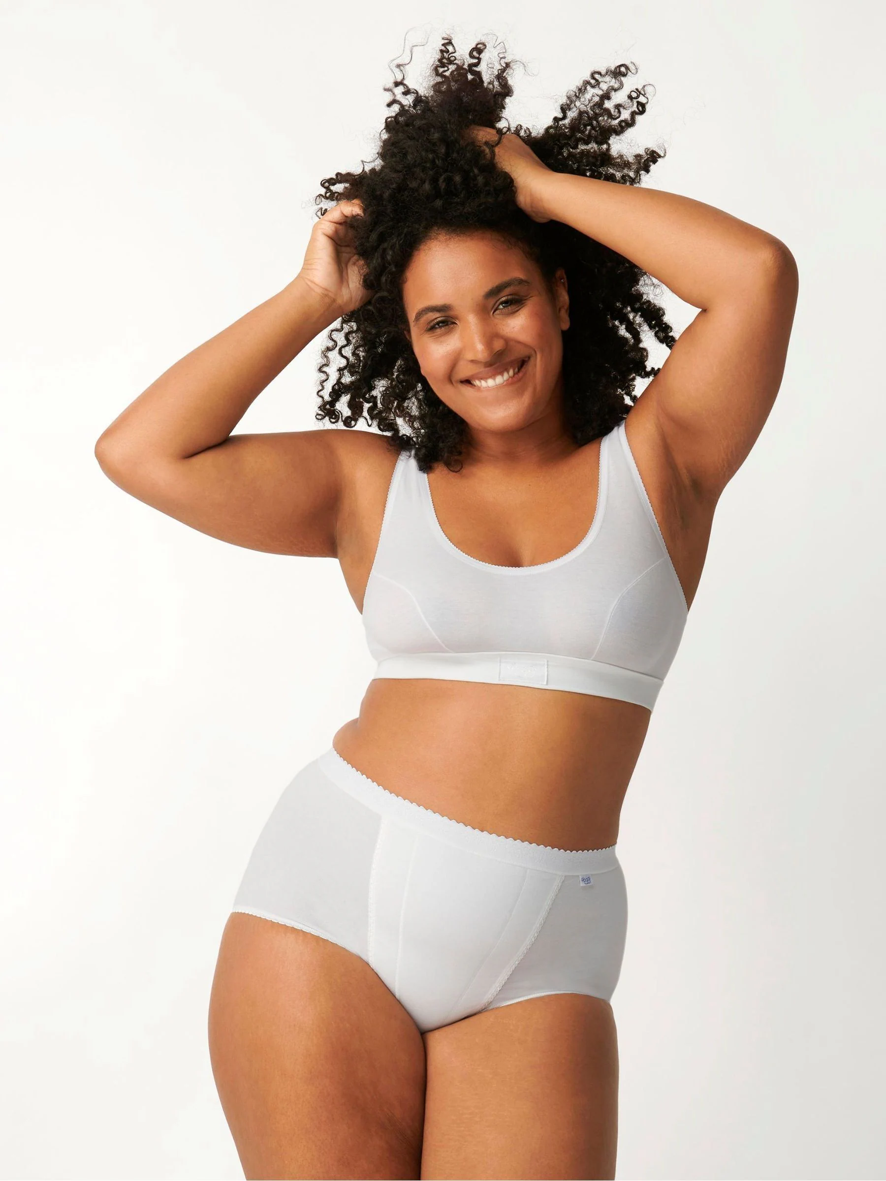 Wit - Sloggi set van 2 buikcorrigerende slips