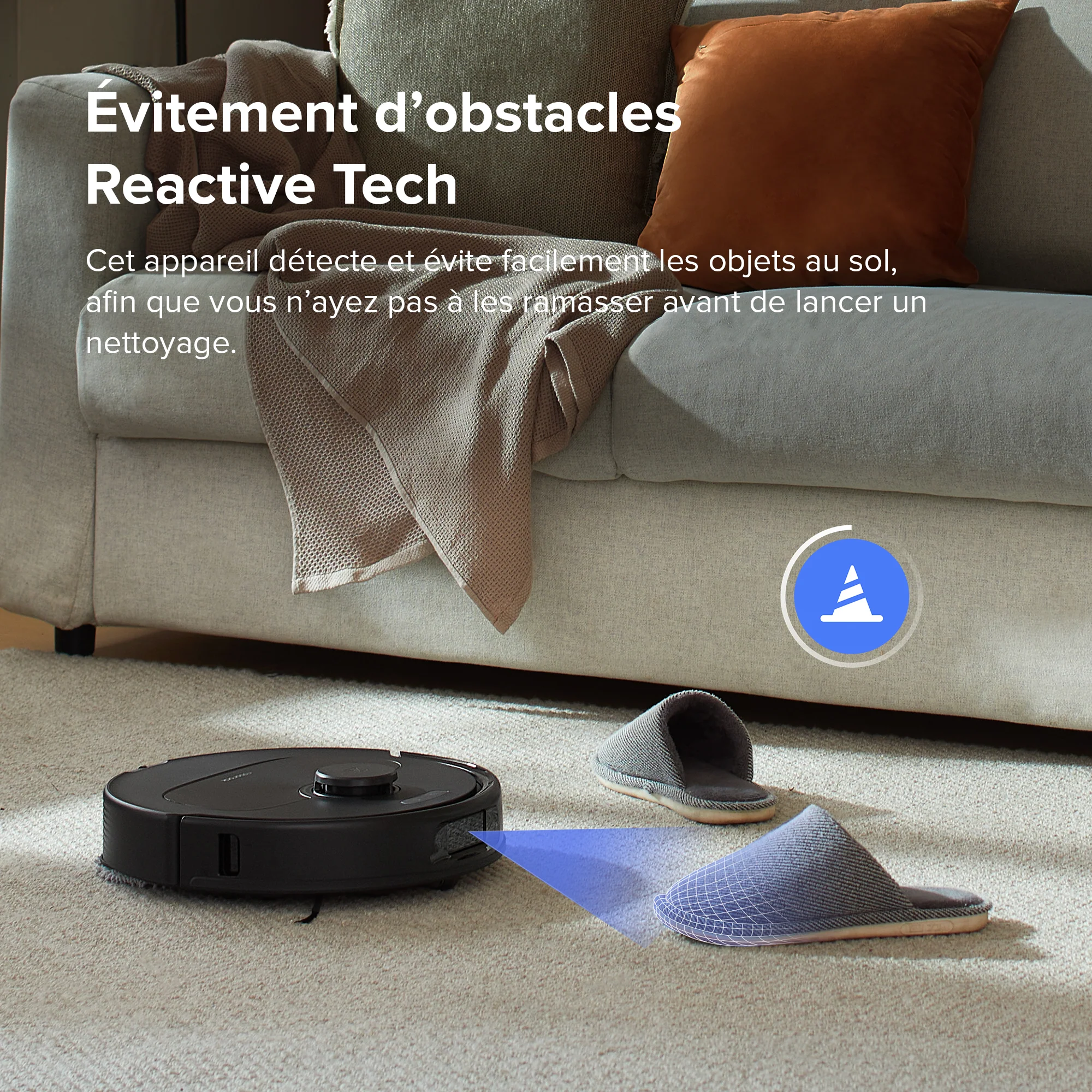 Roborock Qrevo S robot aspirateur laveur avec station multifonction