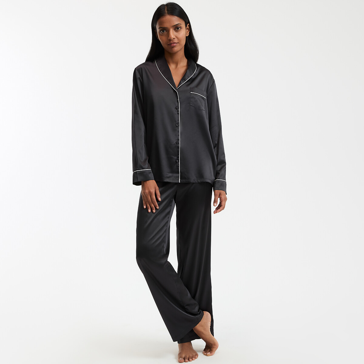 ANNE WEYBURN<br>Pijama de cetim, Signature