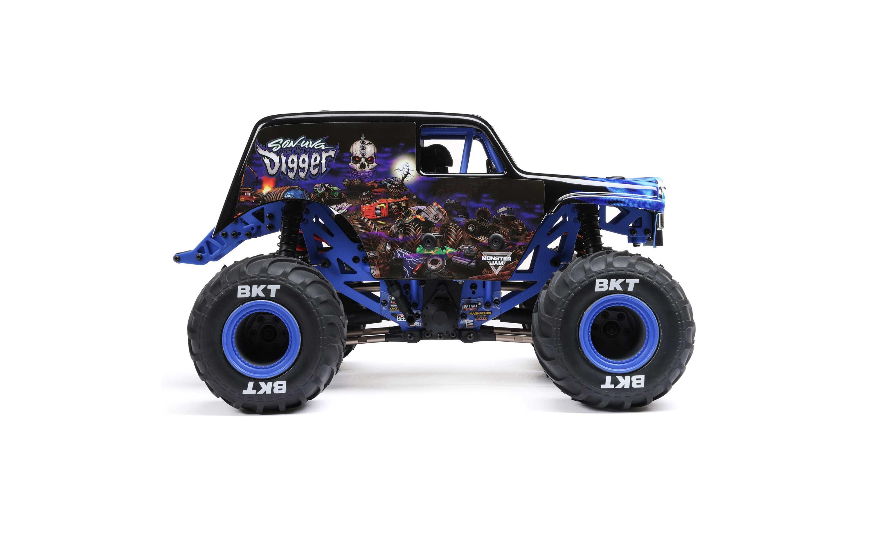 Monster Truck Mini LMT 4WD Son Uva Digger Blau, RTR, 1:18<br>Vollwertiger Monstertruck mit Starrachsen im Mini-Format