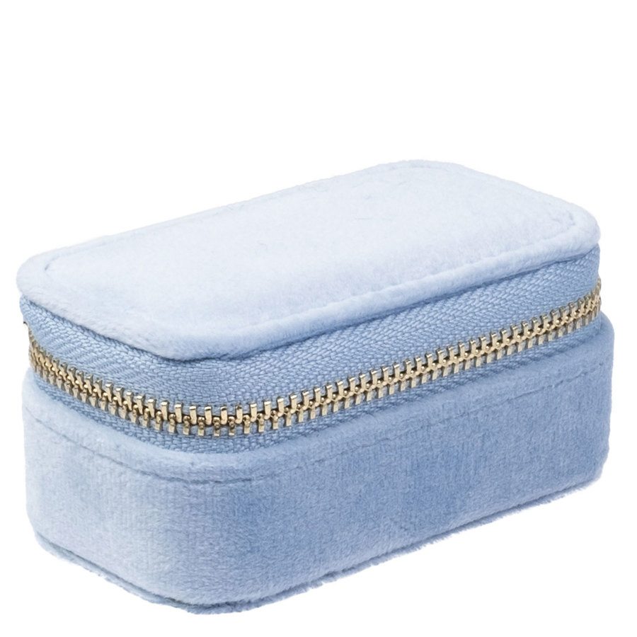 DARK Velvet Jewellery Box Micro Light Blue