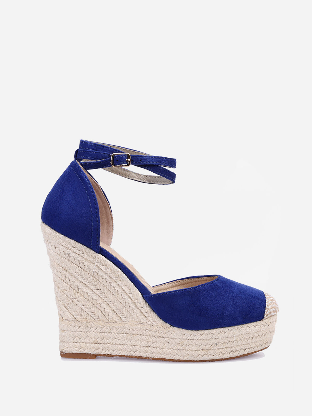 Espadrilles compensées- Bleu