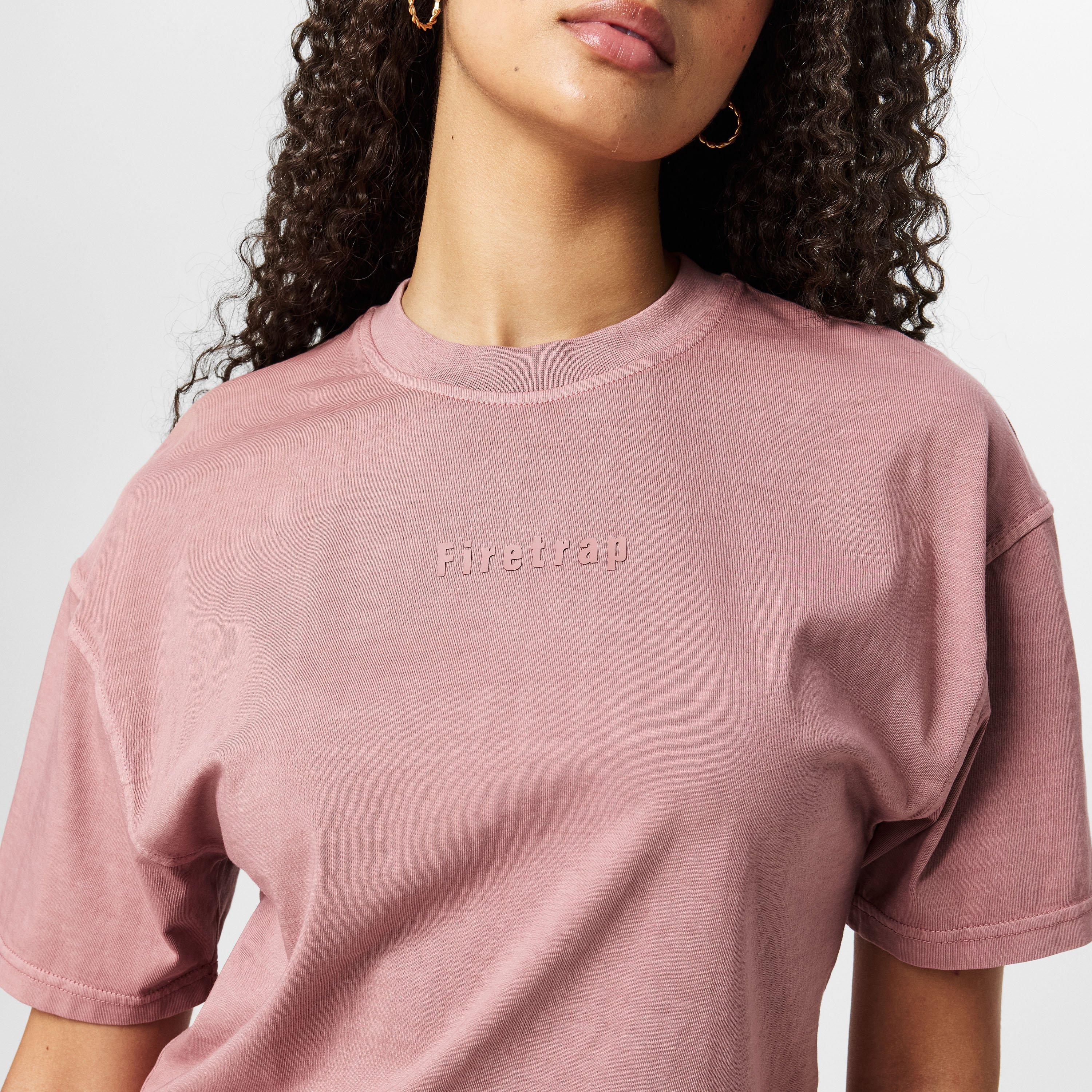 Firetrap Wash Boxy Oversized T Shirt Womens