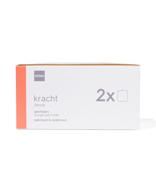 bougie parfumée XS force - lot de 2