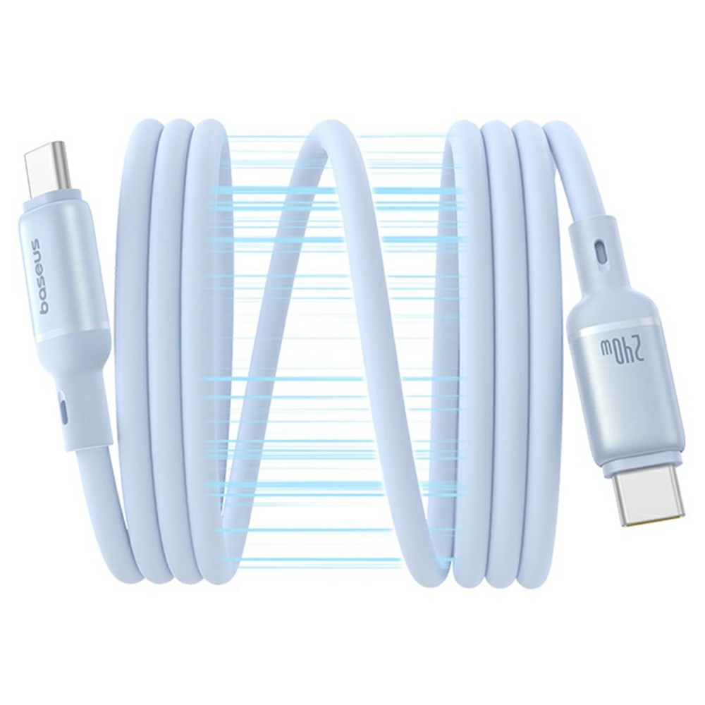 (1m) 240W PicoGo USB C auf USB C Magnet Ladekabel Power Delivery Datenkabel - Blau