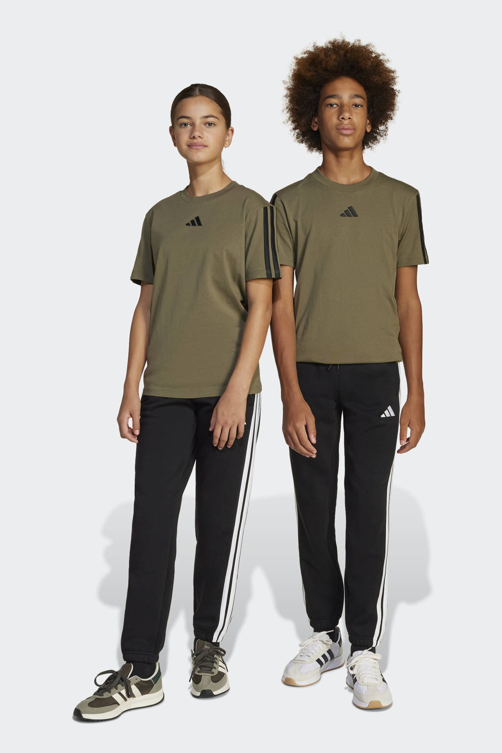 adidas sportbroek zwart/wit