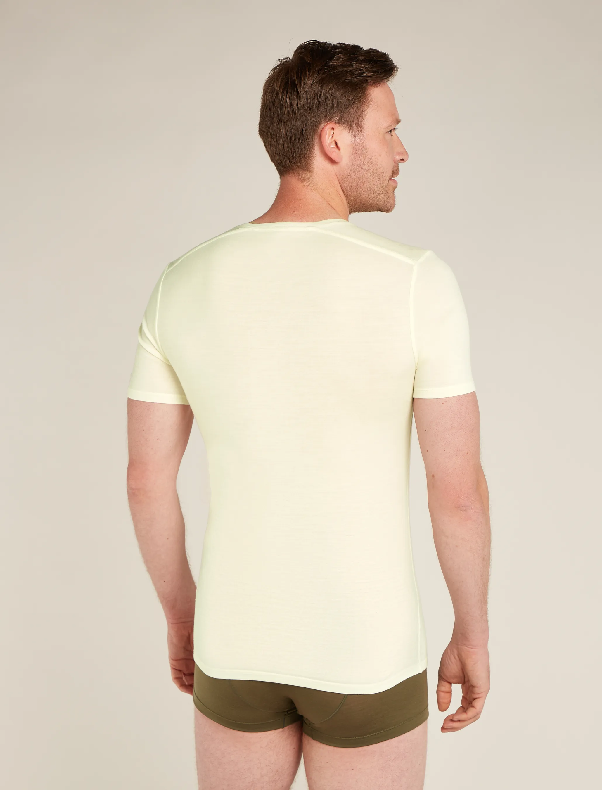 Icebreaker Men's Anatomica Ss V Undyed