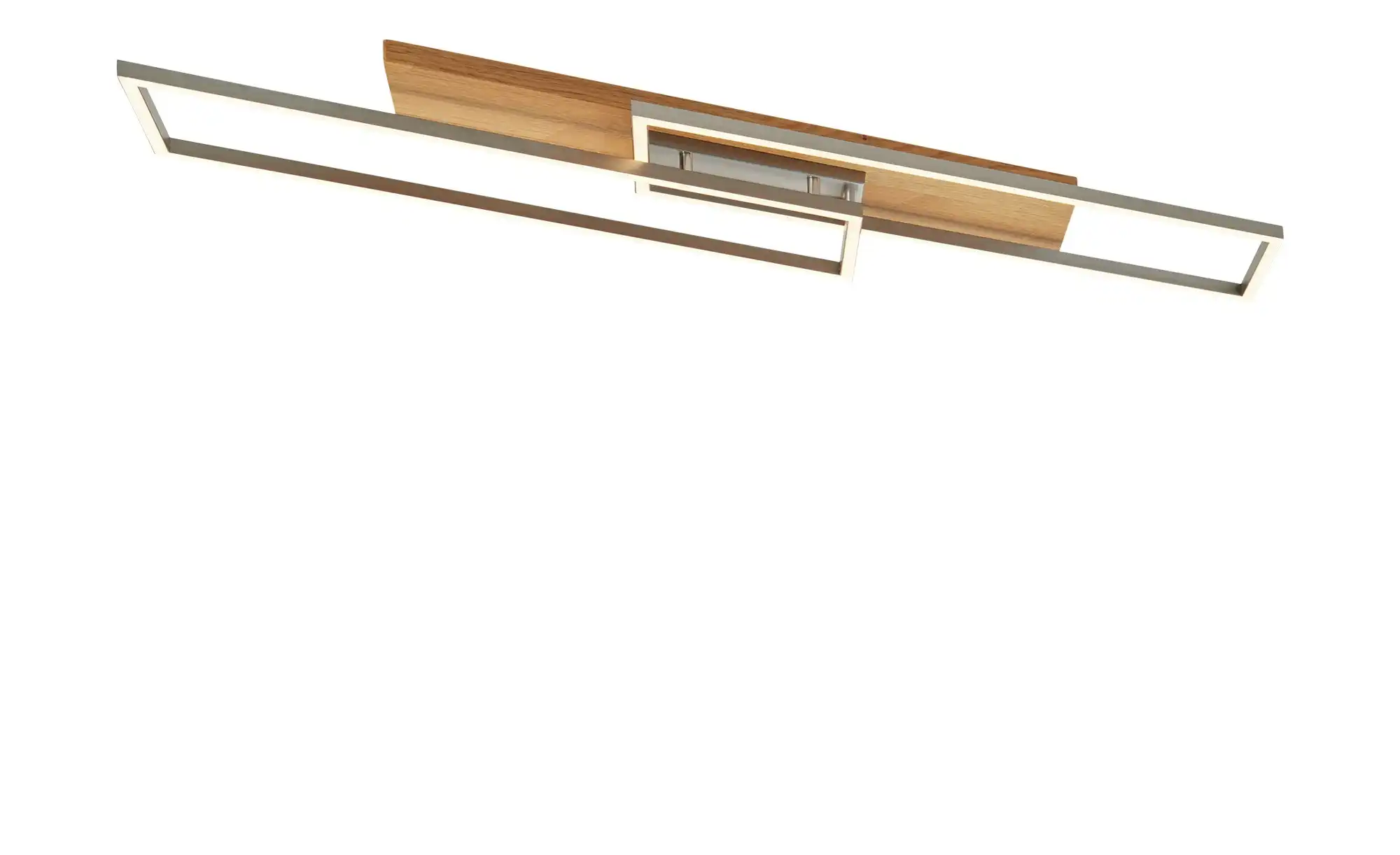 LED-Deckenleuchte, 2-flammig, Eiche natur