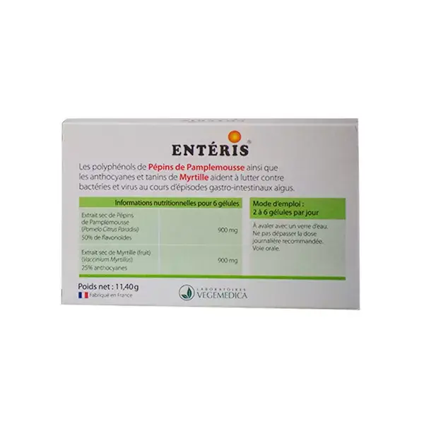 Enteris Digestive Comfort Gastrointestinal 30 cápsulas