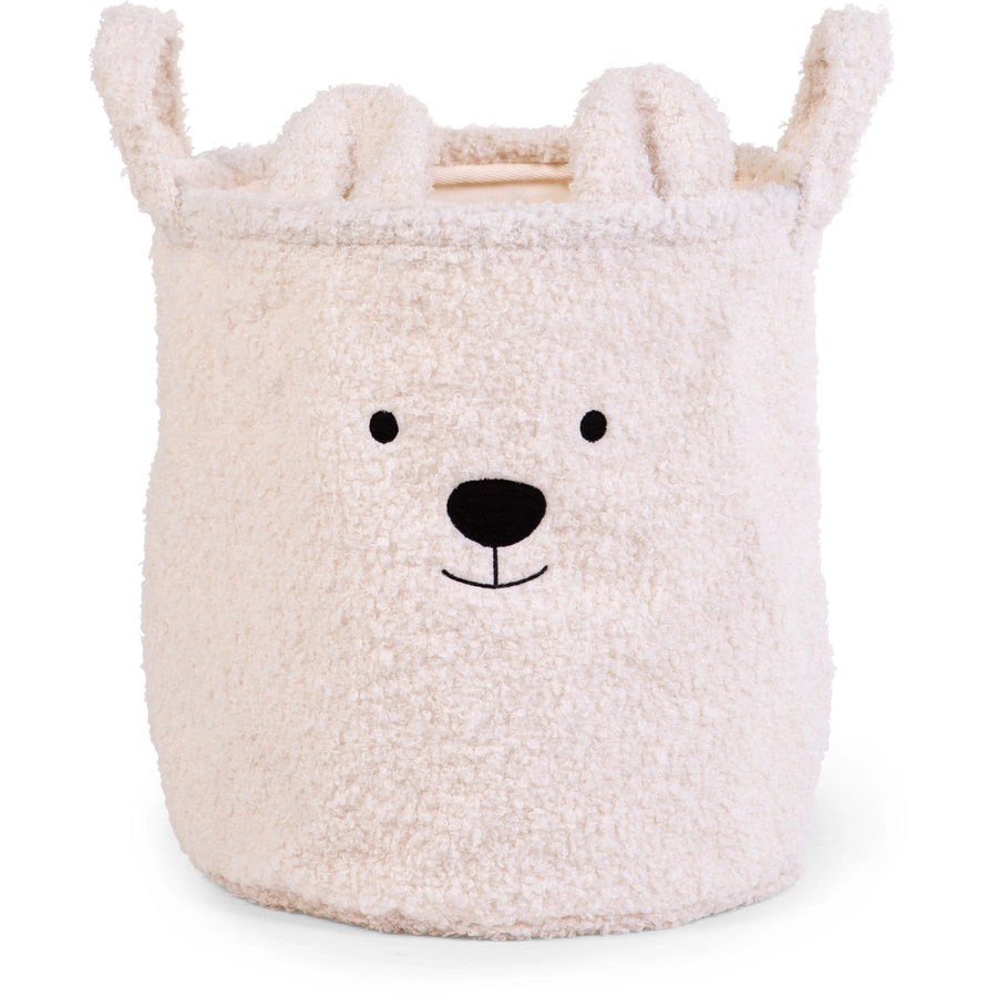 CHILDHOME 3er Korb Set Teddy altweiß