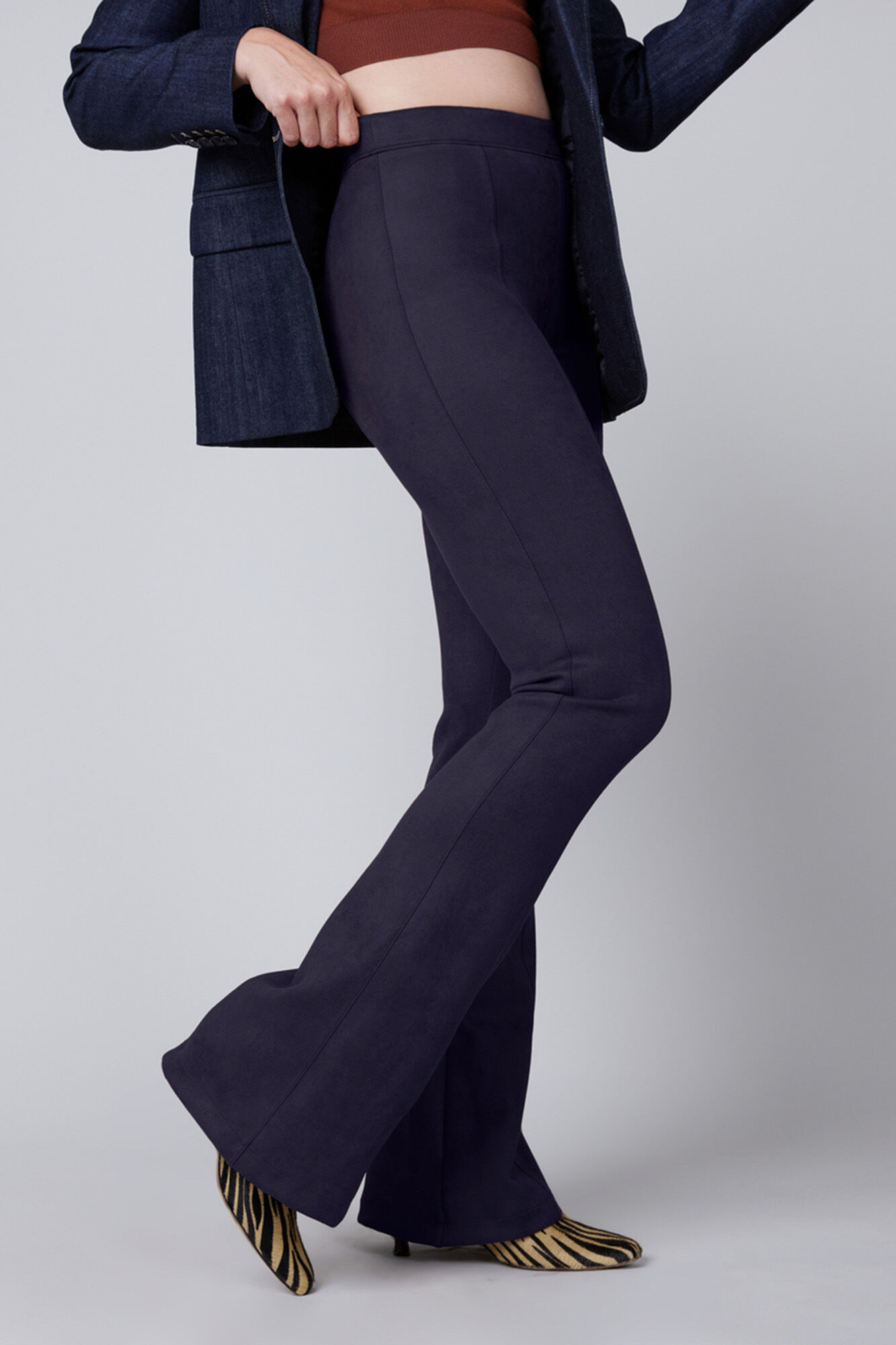 Leggings modeladoras com efeito anteline - Azul