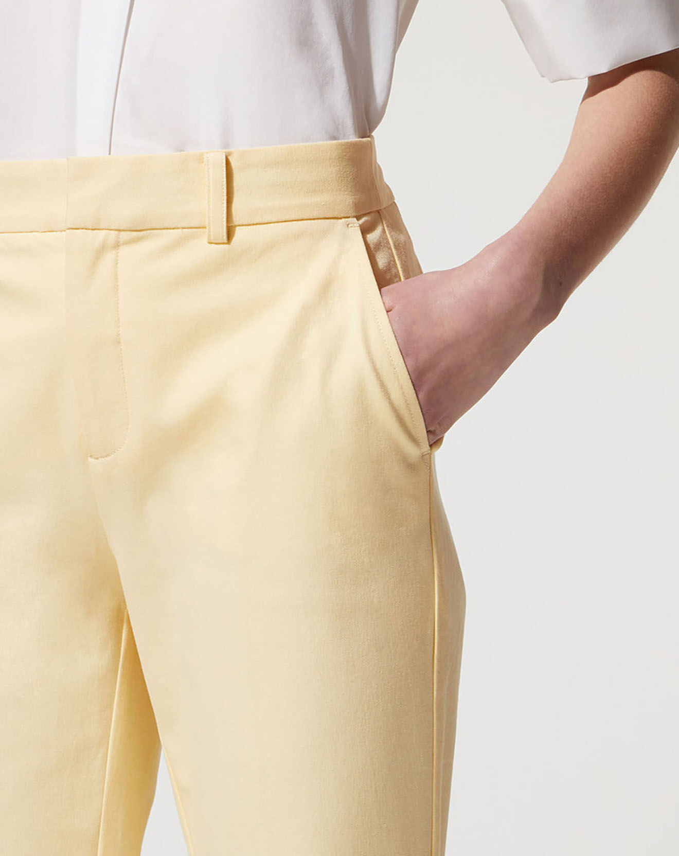 Jodhpur Pantalon Chino en Coton stretch Mistral jaune