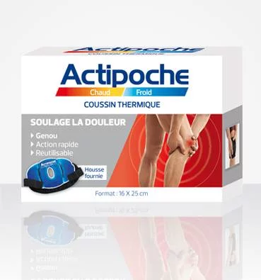 ACTIPOCHE Coussin thermique Genou 16x25cm